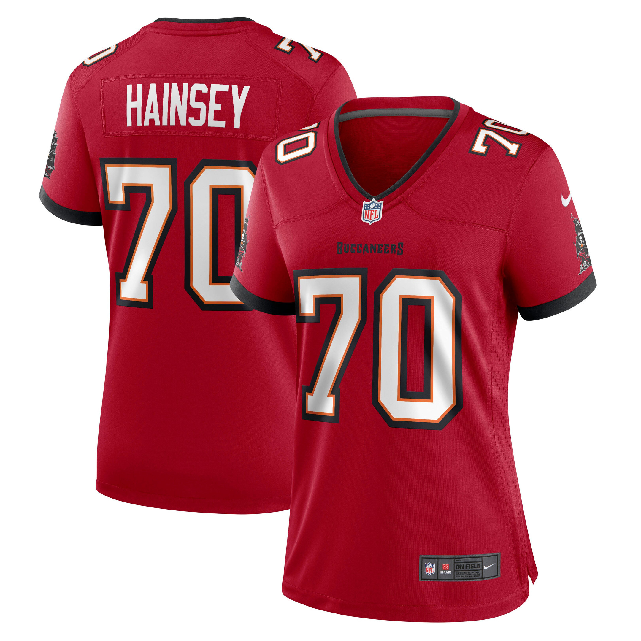 Robert Hainsey Tampa Bay Buccaneers Womens Game Jersey - Red Nfl