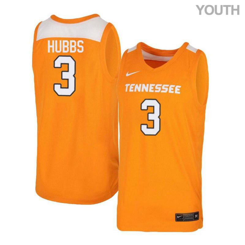 Robert Hubbs 3 Tennessee Volunteers Elite Basketball Youth Jersey - Orange White