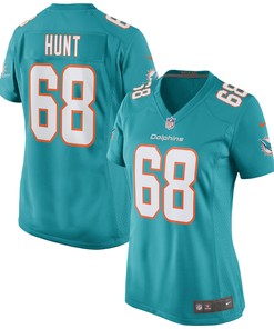 Robert Hunt Miami Dolphins Womens Game Jersey - Aqua Nfl