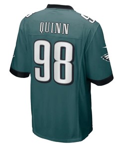 Robert Quinn 98 Philadelphia Eagles Game Player Jersey - Midnight Green