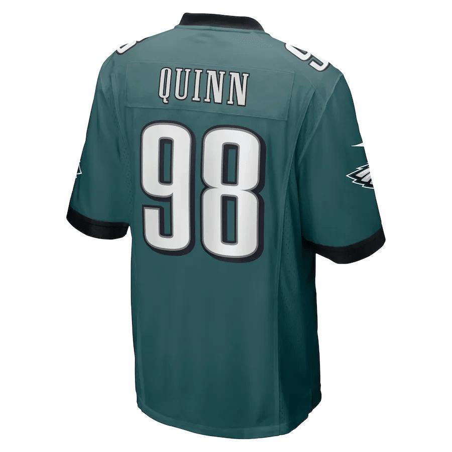 Robert Quinn 98 Philadelphia Eagles Game Player Jersey - Midnight Green