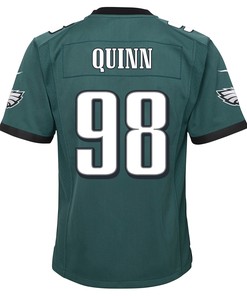 Robert Quinn 98 Philadelphia Eagles Super Bowl LVII Champions 2 Stars 2 Stars Youth Game Jersey - Black