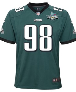 Robert Quinn 98 Philadelphia Eagles Super Bowl LVII Champions 2 Stars 2 Stars Youth Game Jersey - Black
