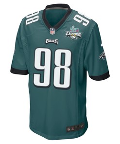 Robert Quinn 98 Philadelphia Eagles Super Bowl LVII Champions 2 Stars Men Game Jersey - Midnight Green