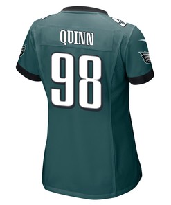 Robert Quinn 98 Philadelphia Eagles Super Bowl LVII Champions 2 Stars Women Game Jersey - Midnight Green