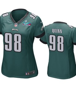 Robert Quinn 98 Philadelphia Eagles Super Bowl LVII Game Jersey - Women Green