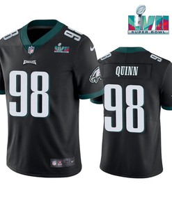Robert Quinn 98 Philadelphia Eagles Super Bowl LVII Vapor Limited Men Jersey - Black