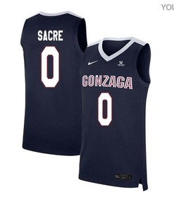 Robert Sacre 0 Gonzaga Bulldogs Elite Basketball Youth Jersey - Navy