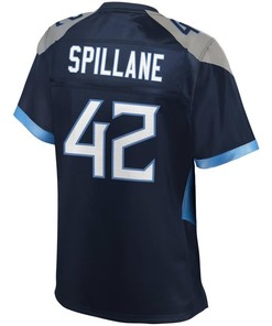 Robert Spillane Tennessee Titans Nfl Pro Line Womens Jersey - Navy