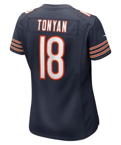 Robert Tonyan 18 Chicago Bears Women's Game Jersey - Navy
