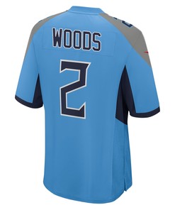Robert Woods 2 Tennessee Titans Alternate Game Men Jersey - Light Blue Jersey