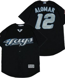 Roberto Alomar #12 Toronto Blue Jays 2020 Mlb Black Jersey