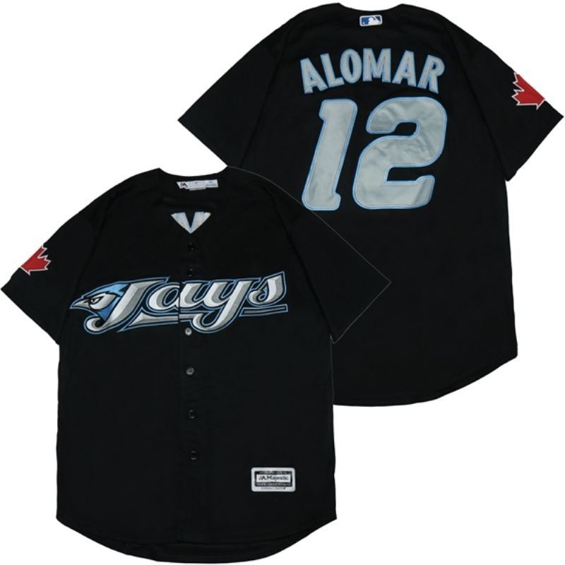 Roberto Alomar #12 Toronto Blue Jays 2020 Mlb Black Jersey