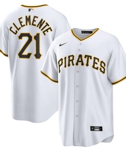 Roberto Clemente 21 Pittsburgh Pirates Home Men Jersey - White