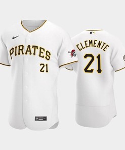 Roberto Clemente Day Pirates 21 Roberto Clemente White Jersey