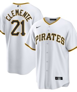Roberto Clemente Pittsburgh Pirates Home Replica Player Name Jersey - White Mlb