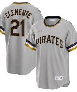 Roberto Clemente Pittsburgh Pirates Road Cooperstown Collection Player Jersey - Gray Mlb
