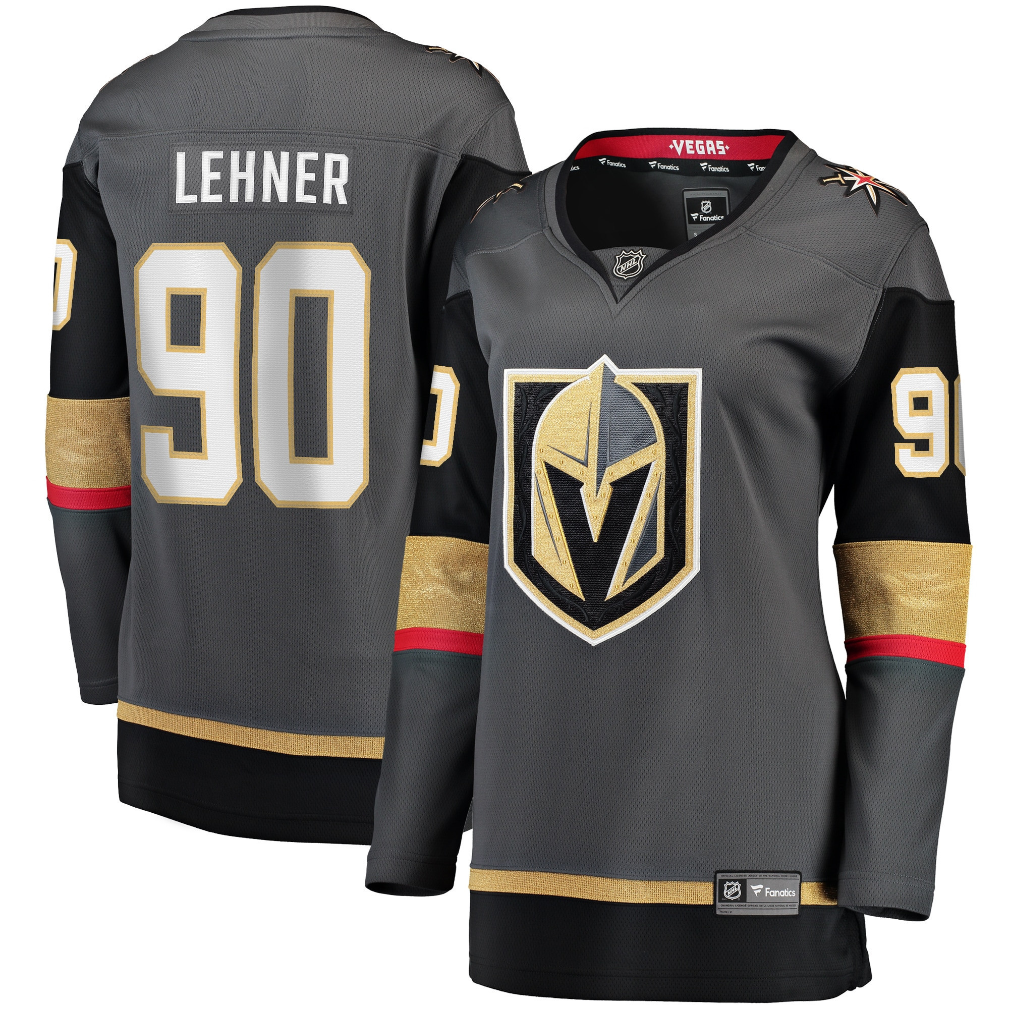 Robin Lehner Vegas Golden Knights Fanatics Branded Womens Breakaway Home Player Jersey - Gray Nhl