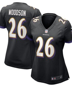 Rod Woodson Baltimore Ravens Womens Retired Player Jersey - Black Nfl