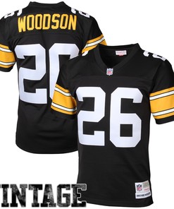 Rod Woodson Pittsburgh Steelers Mitchell & Ness Retired Player Legacy Replica Jersey - Black Nfl