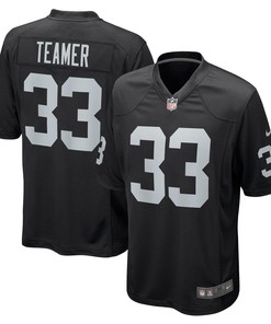 Roderic Teamer Las Vegas Raiders Game Jersey - Black Nfl