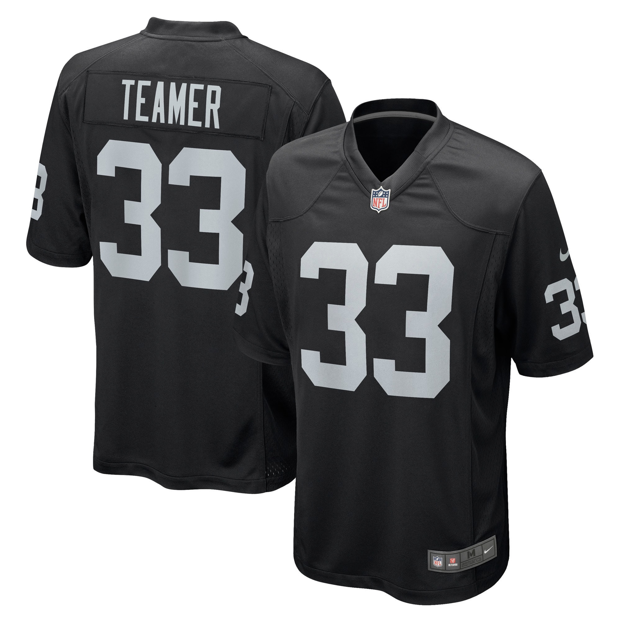 Roderic Teamer Las Vegas Raiders Game Jersey - Black Nfl