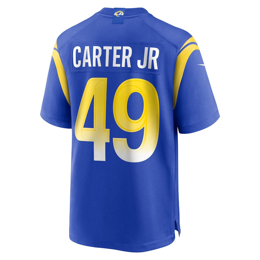 Roger Carter Jr. Los Angeles Rams Game Player Jersey - Royal