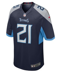 Roger McCreary Tennessee Titans Game Player Jersey - Navy