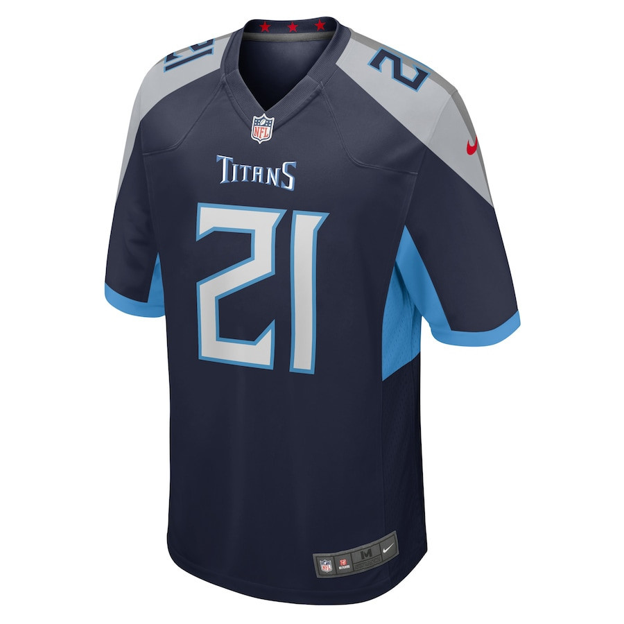 Roger McCreary Tennessee Titans Game Player Jersey - Navy
