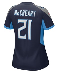 Roger McCreary Tennessee Titans Women's Game Player Jersey - Navy