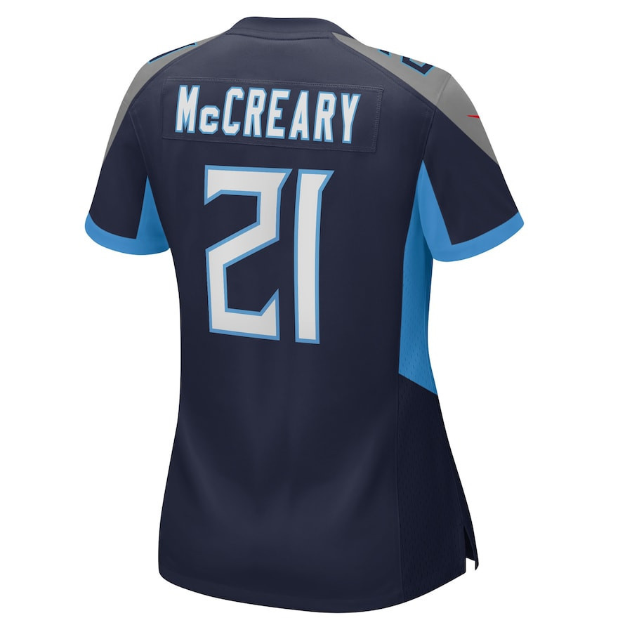Roger McCreary Tennessee Titans Women's Game Player Jersey - Navy