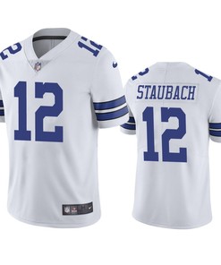 Roger Staubach 12 Dallas Cowboys White Vapor Limited Jersey