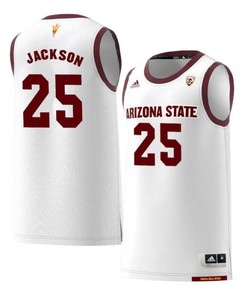 Romaine Jackson 25 Arizona State Sun Devils Retro Basketball Men Jersey - White