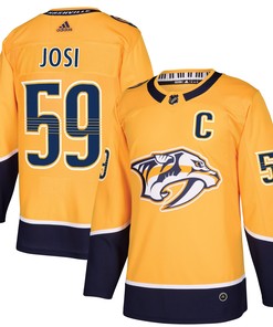 Roman Josi Nashville Predators Adidas Home Authentic Player Jersey - Gold Nhl