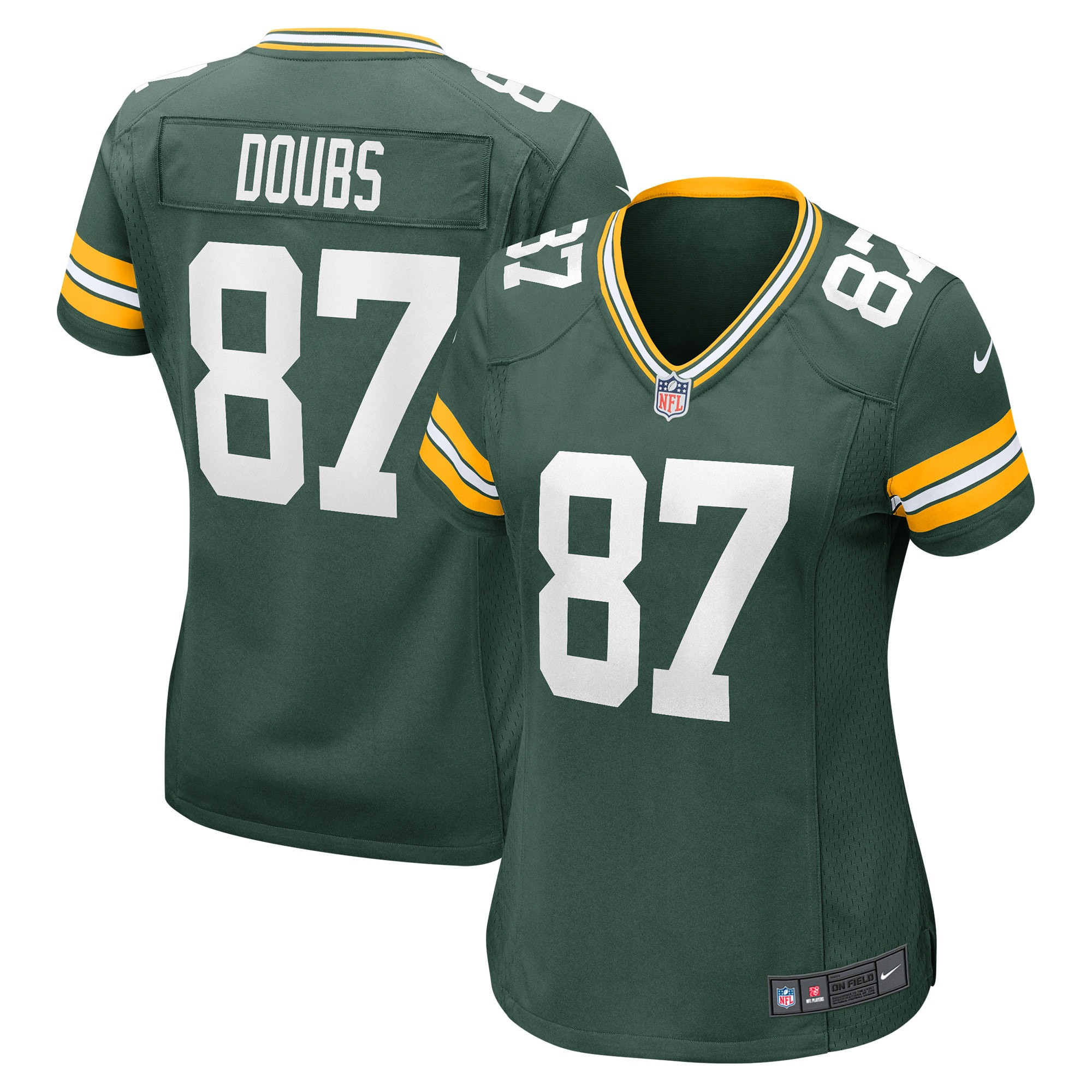 Romeo Doubs Green Bay Packers Womens Player Game Jersey - Green Nfl