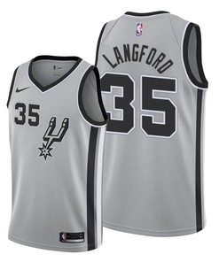 Romeo Langford 35 San Antonio Spurs Statement Edition Gray Jersey 2022 Trade - Men Jersey