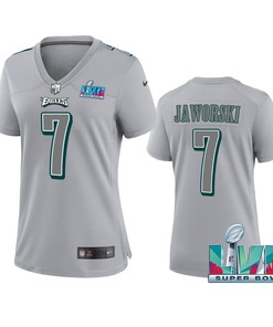 Ron Jaworski 7 Philadelphia Eagles Super Bowl LVII Game Jersey - Women Gray