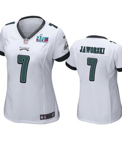 Ron Jaworski 7 Philadelphia Eagles Super Bowl LVII White Game Jersey - Women
