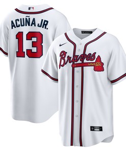 Ronald Acuna Jr. Atlanta Braves Home Replica Player Name Jersey - White Mlb
