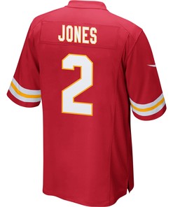 Ronald Jones 2 Kansas City Chiefs Super Bowl LVII Champions 3 Stars Men Game Jersey - Red