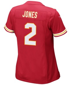 Ronald Jones 2 Kansas City Chiefs Super Bowl LVII Champions 3 Stars Women Game Jersey - Red