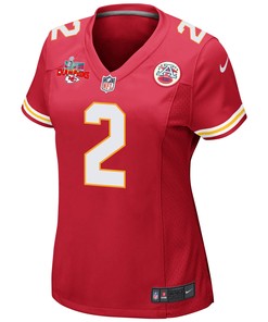 Ronald Jones 2 Kansas City Chiefs Super Bowl LVII Champions 3 Stars Women Game Jersey - Red