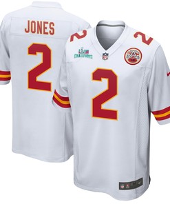 Ronald Jones 2 Kansas City Chiefs Super Bowl LVII Champions Men Game Jersey - White