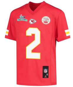 Ronald Jones 2 Kansas City Chiefs Super Bowl LVII Champions Youth Game Jersey - Red