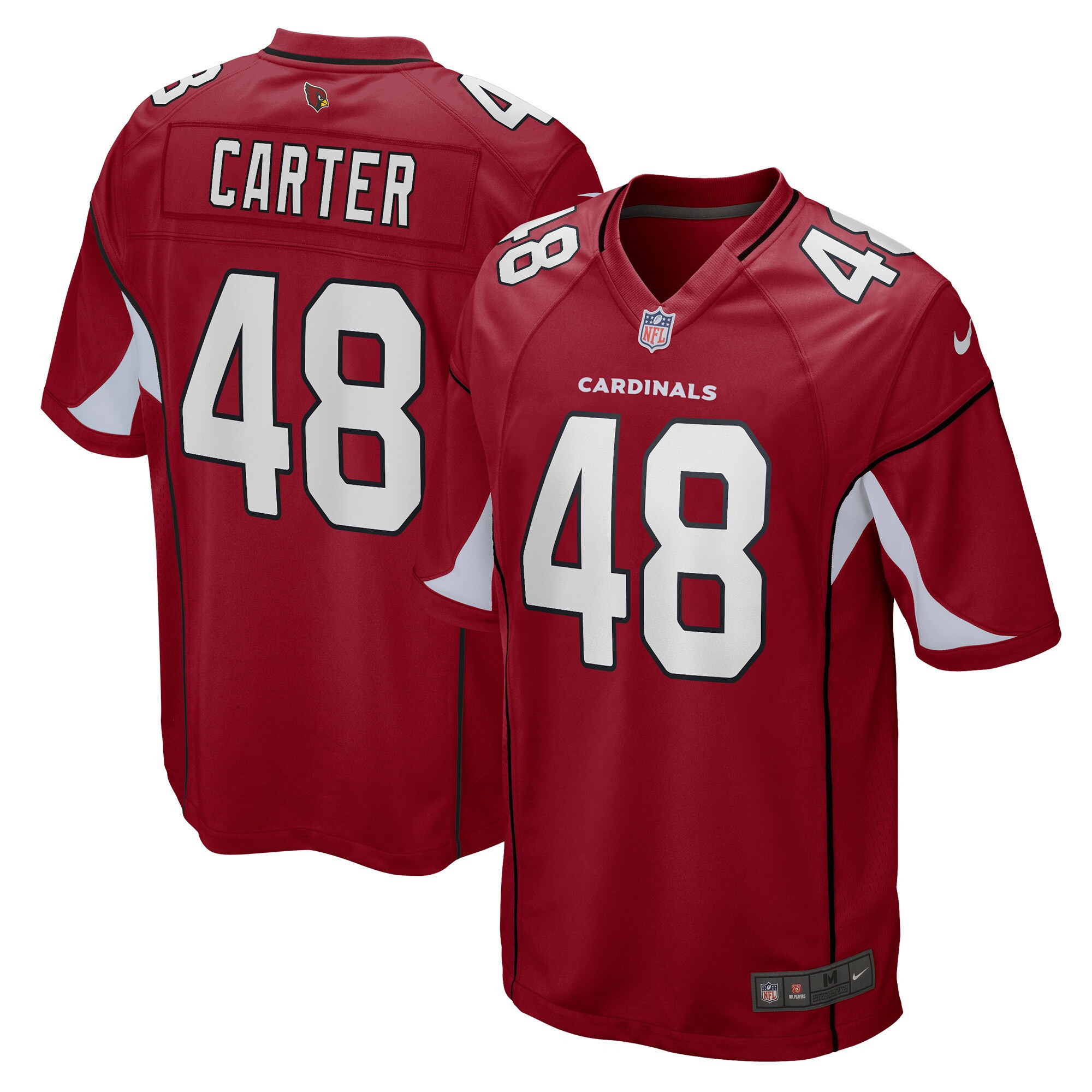 Rondell Carter Arizona Cardinals Game Jersey - Cardinal Nfl