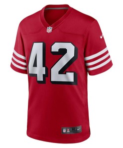 Ronnie Lott 42 San Francisco 49ers Retired Alternate Game Jersey - Scarlet