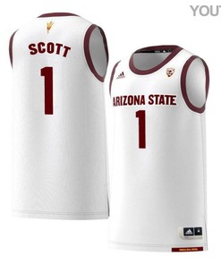Roosevelt Scott 1 Arizona State Sun Devils Retro Basketball Youth Jersey - White