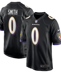 Roquan Smith 0 Baltimore Ravens Team Game Men Jersey - Black