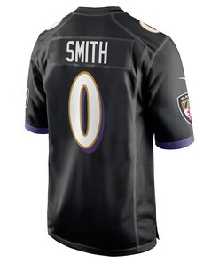 Roquan Smith 0 Baltimore Ravens Team Game Men Jersey - Black