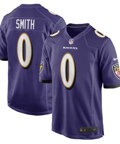 Roquan Smith 0 Baltimore Ravens Team Game Men Jersey - Purple